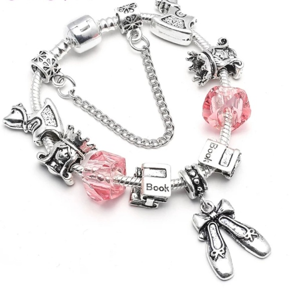 Other - Ballerina Dancer Charm Bracelet Silver Plated